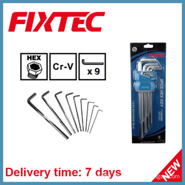 Fixtec Hand Tools 9PCS CRV Hex Key Wrench Set